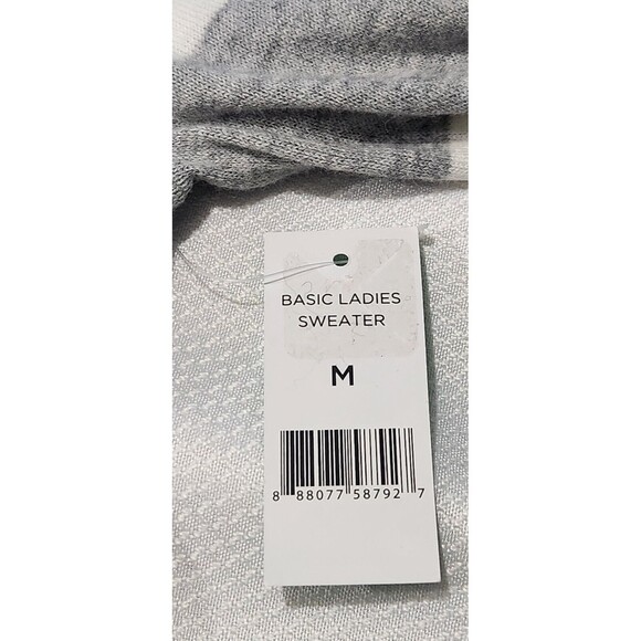 Long sleeve Top For Women Size Medium Lightweight Striped  B7 - Picture 8 of 9